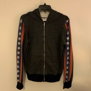 Wildfox Stars & Stripes Zip Up Hoodie